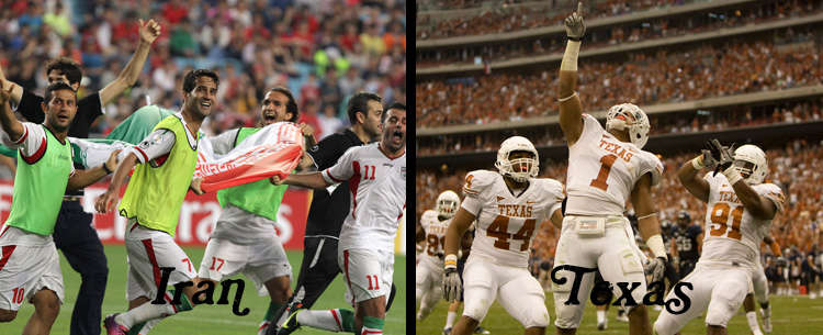 Iranian football and Texas football